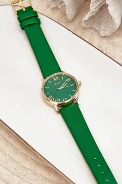 Hot Damski Zielony Zegarek E97316 Zegarki