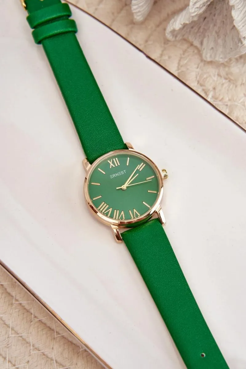 Hot Damski Zielony Zegarek E97316 Zegarki