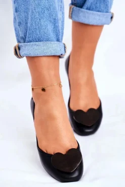 Outlet ZAXY Damskie Baleriny Pachnące Gumowe Czarne FF285050