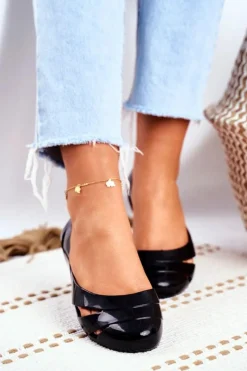 Baleriny Klasyczne>ZAXY Damskie Baleriny Pachnące Gumowe Czarne FF285053