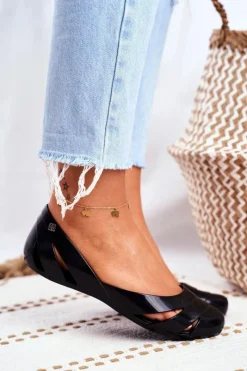 Baleriny Klasyczne></noscript>ZAXY Damskie Baleriny Pachnące Gumowe Czarne FF285053