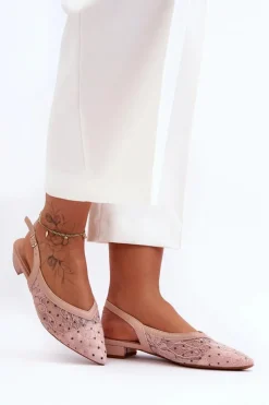 Sale Damskie Baleriny W Kropki Różowe Adore Damskie Baleriny Klasyczne