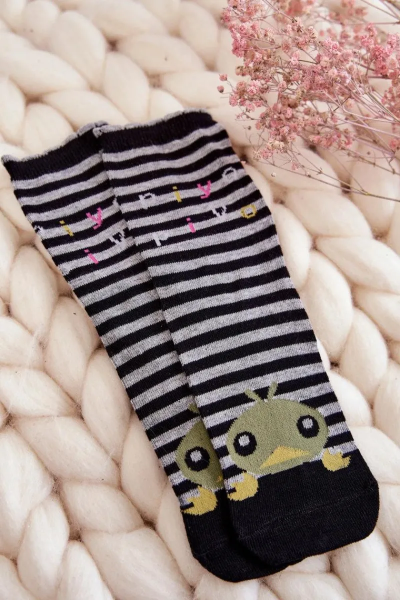 Skarpetki|Skarpetki>Just Play Damskie Bawełniane Śmieszne Skarpetki W Paski 5-Pak Multikolor