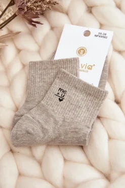 Skarpetki|Skarpetki>Just Play Damskie Bawełniane Skarpety Szare