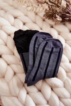 Skarpetki|Skarpetki></noscript>Just Play Damskie Bawełniane Skarpety W Paski 5-Pak Multikolor