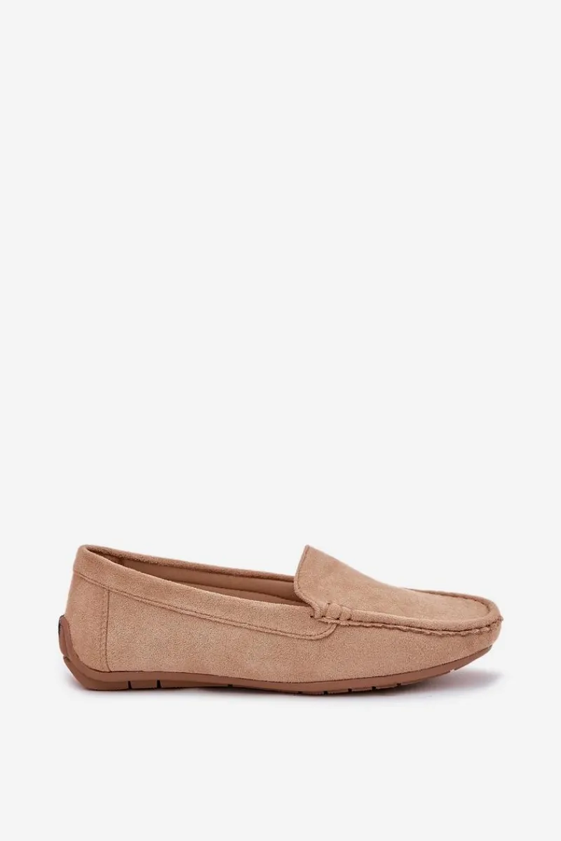 New Damskie Beżowe Mokasyny Lekkie Zamsz Morreno II gat. Damskie Loafersy Damskie|Mokasyny Damskie Zamszowe