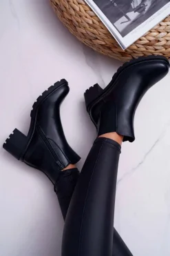 Sale Damskie Botki Czarne Disquared Damskie Botki Na Słupku|Botki Zimowe Damskie