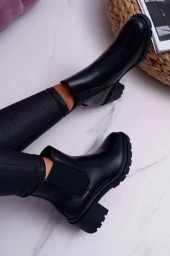 Sale Damskie Botki Czarne Disquared Damskie Botki Na Słupku|Botki Zimowe Damskie