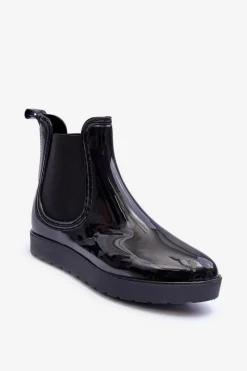 Hot Damskie Botki Kalosze Czarne Deila Damskie Kalosze Damskie|Botki Wiosenne