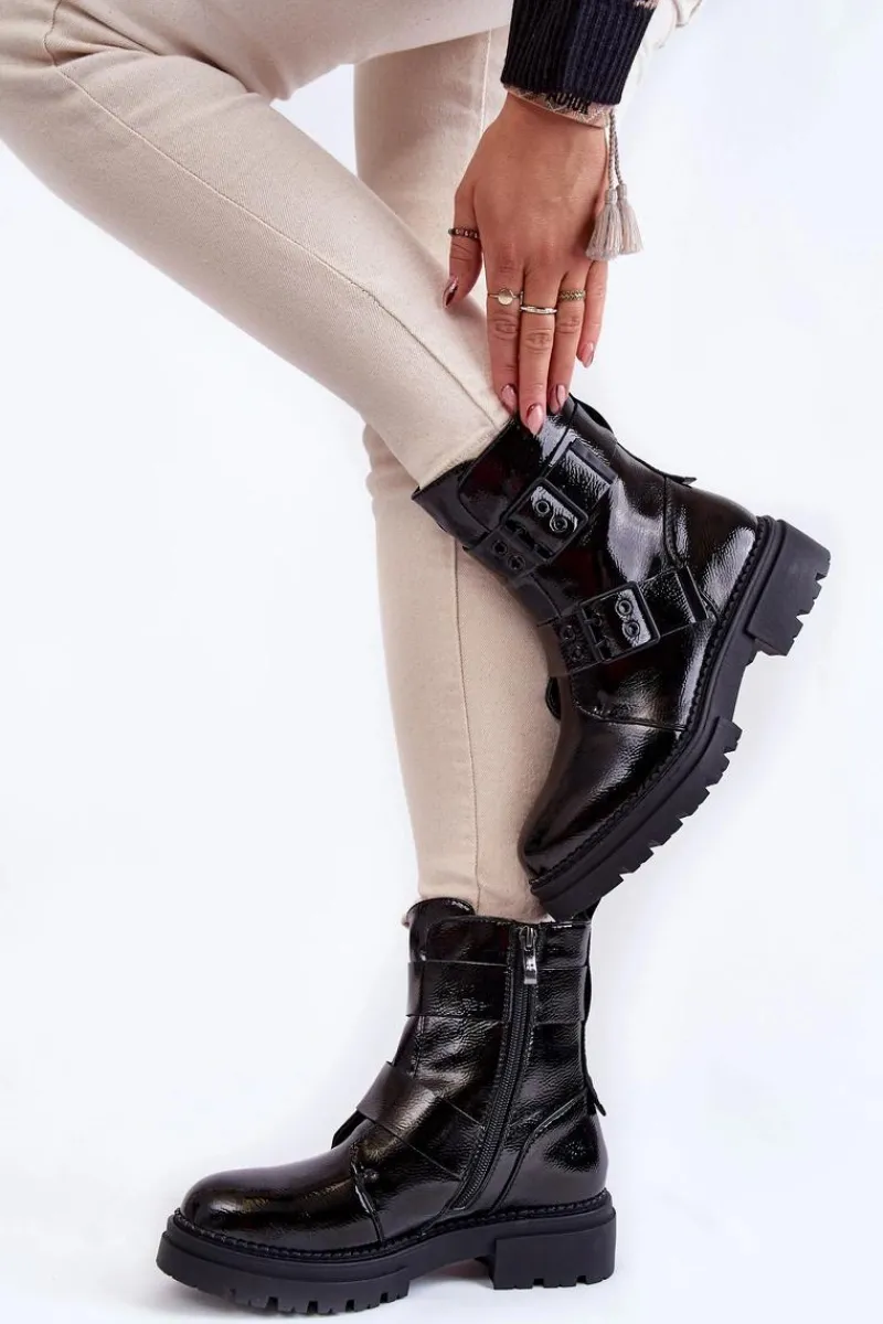 Best Boto Damskie Botki La.Fi 250007B-LA Czarne