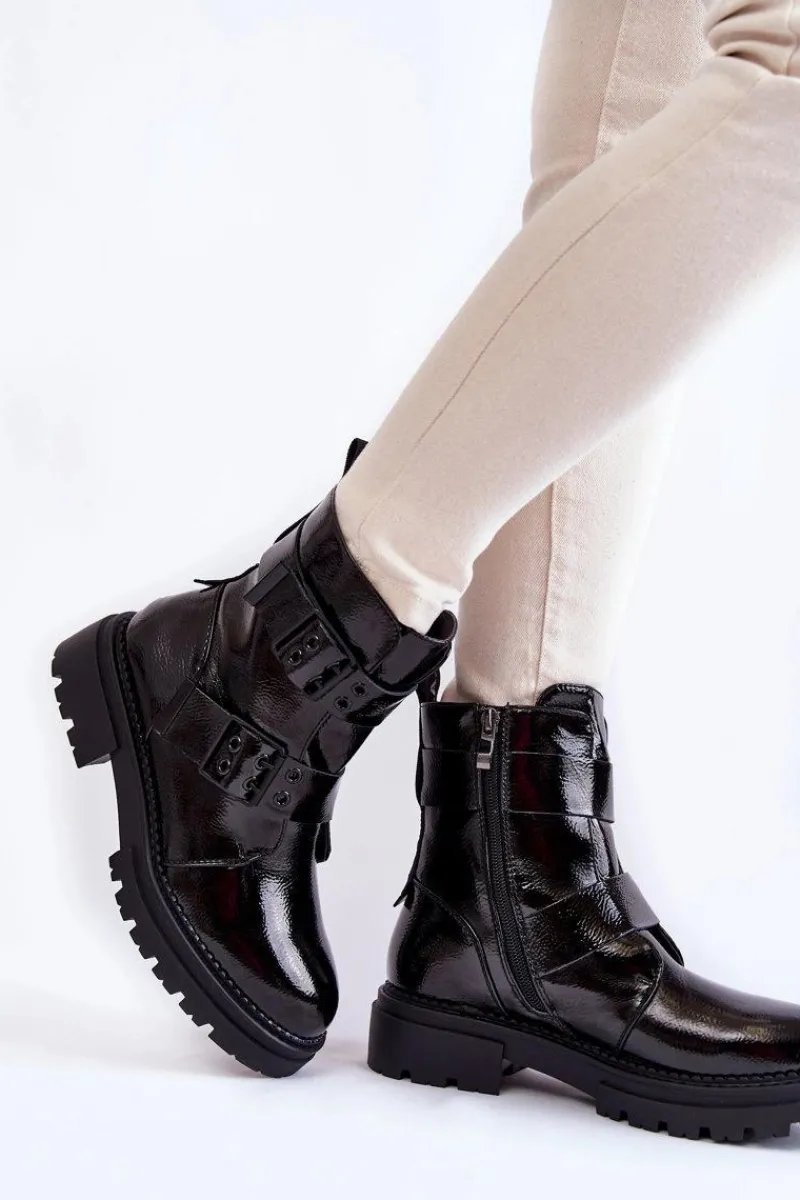 Best Boto Damskie Botki La.Fi 250007B-LA Czarne