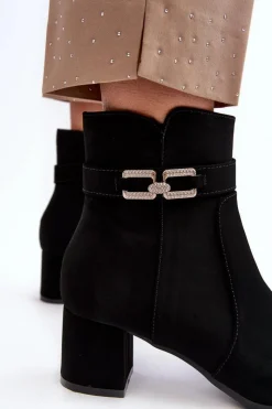 Botki Na Słupku|Czarne Botki><noscript><img width=