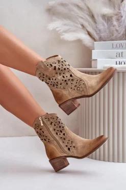 Botki Na Słupku|Botki Ażurowe><noscript><img width=