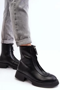 Czarne Botki|Botki Płaskie><noscript><img width=