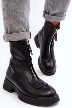 Czarne Botki|Botki Płaskie><noscript><img width=