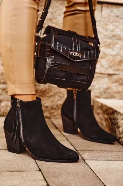 Botki Na Słupku|Czarne Botki><noscript><img width=