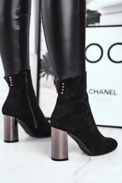 Botki Na Słupku|Czarne Botki><noscript><img width=