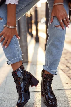 Botki Na Słupku|Czarne Botki><noscript><img width=