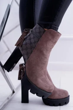 Botki Na Słupku|Botki Zimowe Damskie><noscript><img width=