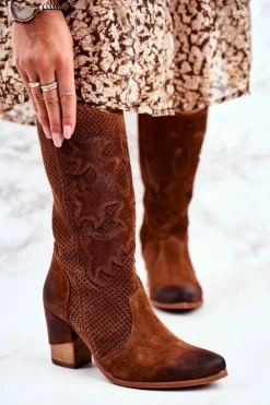 Botki Na Słupku|Brązowe I Beżowe Botki><noscript><img width=