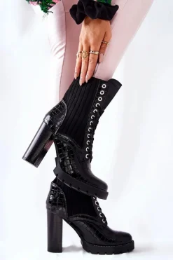 Botki Sznurowane|Botki Na Słupku><noscript><img width=