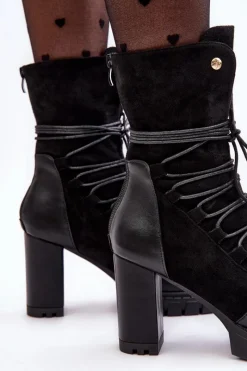 Botki Na Słupku|Czarne Botki><noscript><img width=