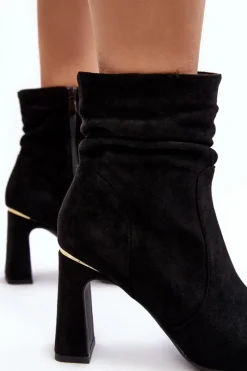 Czarne Botki|Botki Na Obcasie><noscript><img width=