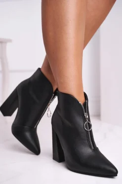 Botki Na Słupku|Czarne Botki><noscript><img width=