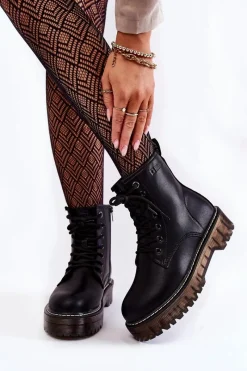 Damskie Trapery|Botki Sznurowane><noscript><img width=