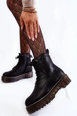 Damskie Trapery|Botki Sznurowane><noscript><img width=