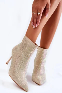 Brązowe I Beżowe Botki|Botki Na Obcasie><noscript><img width=