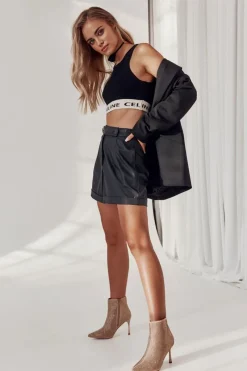 Boto Damskie Botki Na Szpilce Z Dżetami Ciemnobeżowe Irma