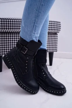 Botki Zimowe Damskie|Botki Płaskie><noscript><img width=