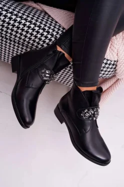 Botki Zimowe Damskie|Botki Płaskie><noscript><img width=