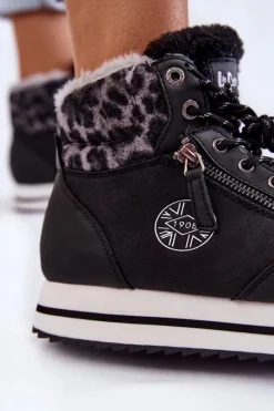 Trekkingowe Damskie|Botki Ocieplane></noscript>Lee Cooper Damskie Botki Ocieplane LCJ-22-31-1448 Czarne Czarny