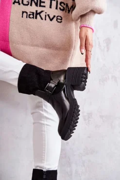 Botki Ocieplane|Czarne Botki><noscript><img width=