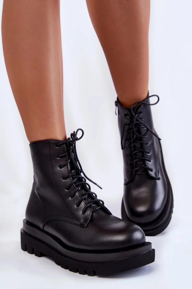 Online Boto Damskie Botki Ocieplane Na Suwak Czarne Leroy