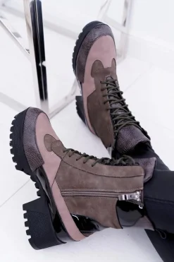 Botki Sznurowane|Botki Zimowe Damskie><noscript><img width=