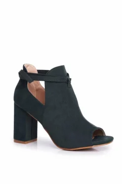 Discount Buty damskie Vinceza Damskie Botki Sandały Na Słupku Odkryte Palce Zielone Grays