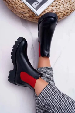 Botki Zimowe Damskie|Botki Płaskie><noscript><img width=