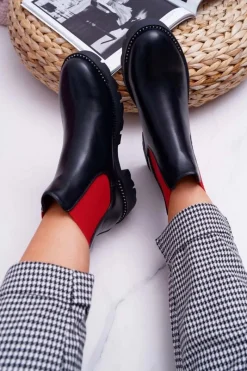 Botki Zimowe Damskie|Botki Płaskie><noscript><img width=