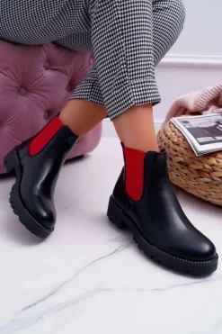 Botki Zimowe Damskie|Botki Płaskie><noscript><img width=