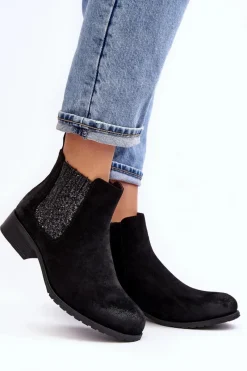 Botki Ocieplane|Czarne Botki><noscript><img width=