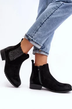 Botki Ocieplane|Czarne Botki><noscript><img width=