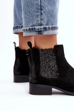 Botki Ocieplane|Czarne Botki><noscript><img width=