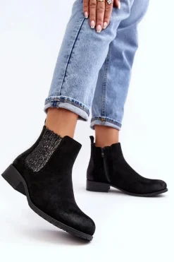 Botki Ocieplane|Czarne Botki><noscript><img width=