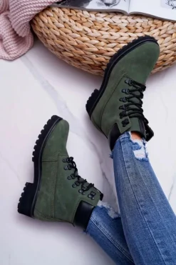 Damskie Trapery|Botki Sznurowane><noscript><img width=