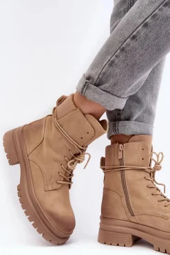 Damskie Trapery|Botki Sznurowane><noscript><img width=