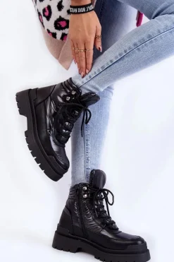 Damskie Trapery|Botki Sznurowane><noscript><img width=