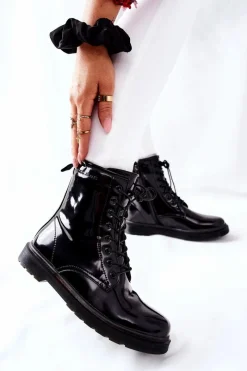 Clearance Cross Jeans Damskie Botki Trzewiki Czarne GG2R4023